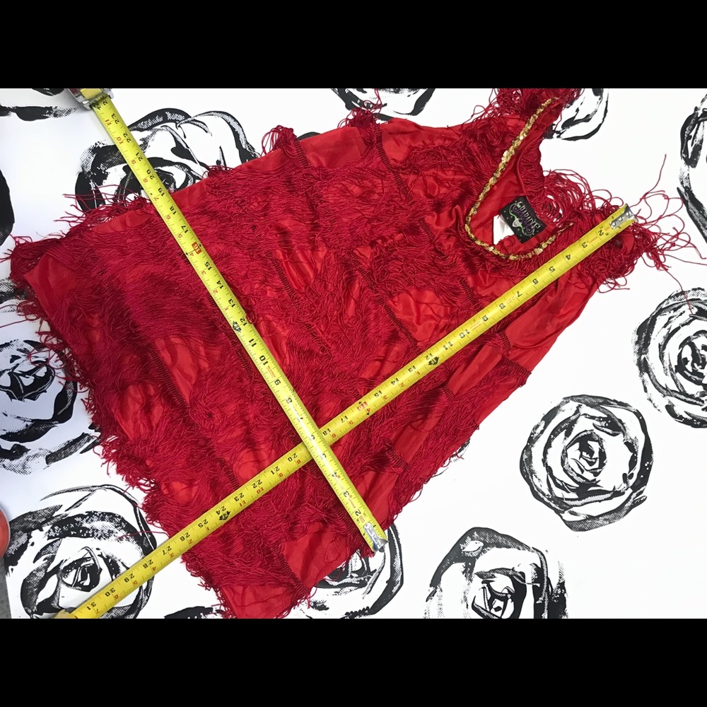 Fringe Flapper Red Extra Small Mini - image 1